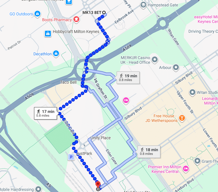 serviced apartments near MK train station